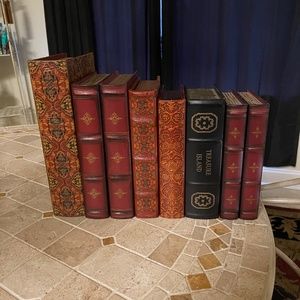 8 Large Faux Books
